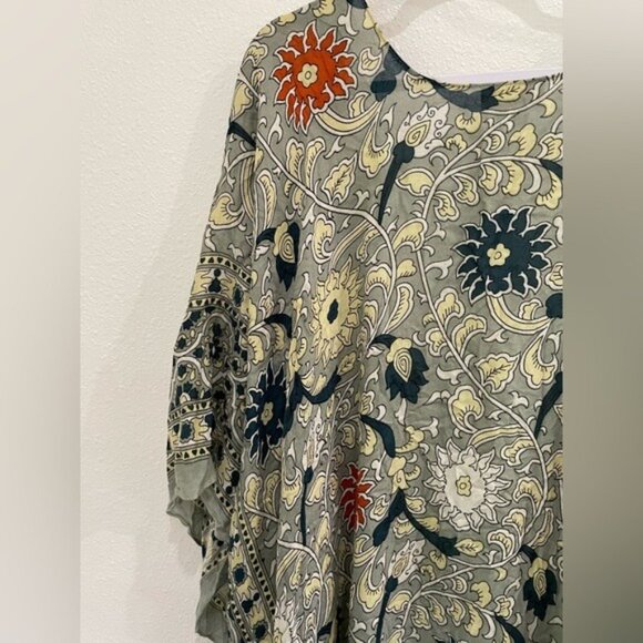 New Free People Boho Kimono Cardigan Wrap Western Feminine Shabby Chic - Picture 10 of 10